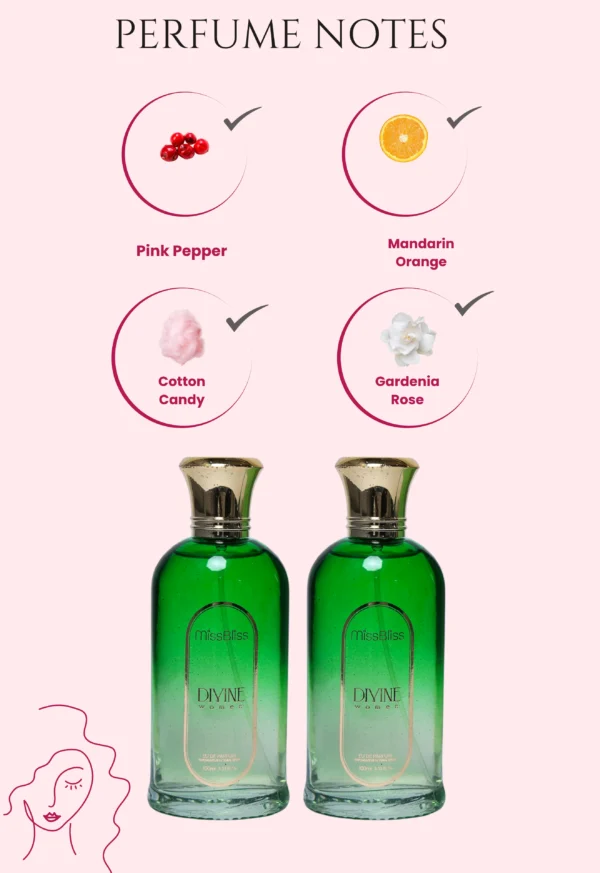 DIVINE Women | 200ml EU DE PARFUM | Set of 2 | 100ml each - Image 2