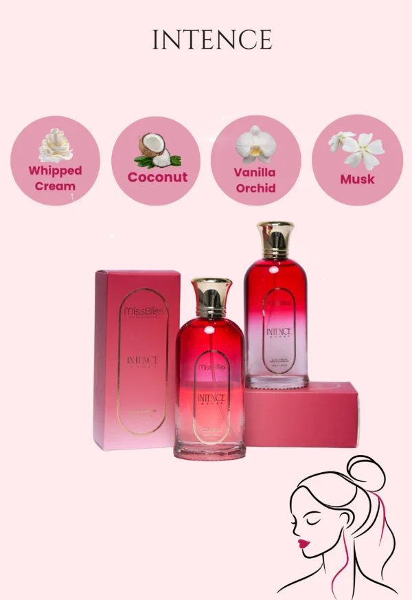 INTENCE Women EU DE PARFUM 200ml | Vapostar Natural Spray | Set of 2 | 100ml each - Image 2