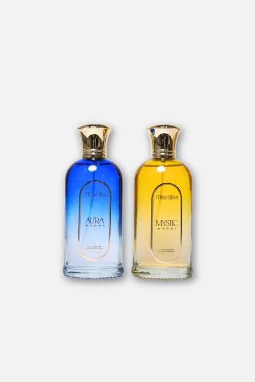 AURA + MYSTIC Women EU DE PARFUM 200ml | Vapostar Natural Spray | Set of 2 | 100ml each