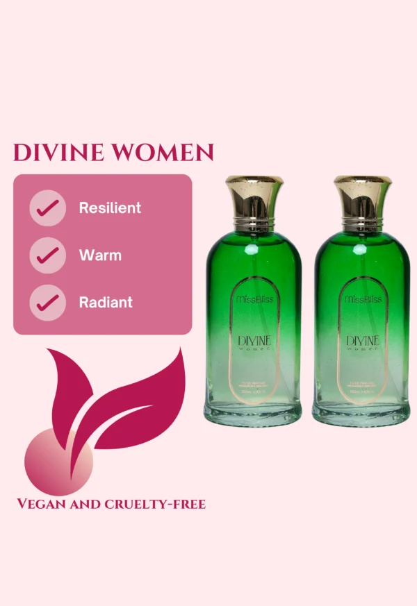 DIVINE Women | 200ml EU DE PARFUM | Set of 2 | 100ml each - Image 3